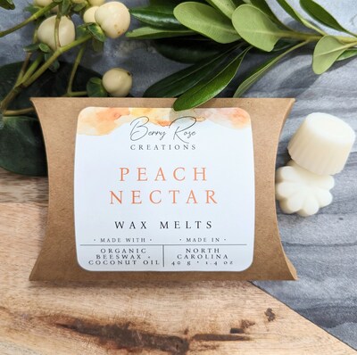 Peach Nectar Hand Crafted Scented Wax Melts